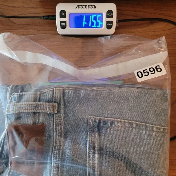 Lands End Mens Square Rigger Straight Leg Denim Jeans Size 37x29 Traditional Fit - Picture 12 of 12